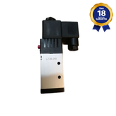Válvula Duplo Solenoide 5/2 Vias 1/4 Strokmatic NF com Bobina e Conector 24 Vcc