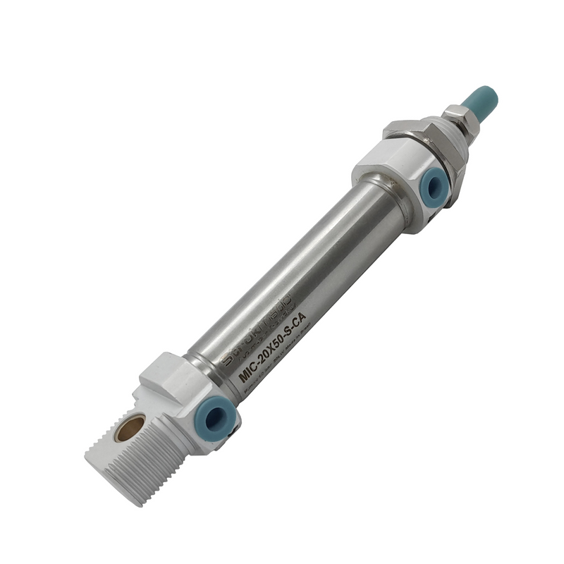 Cilindro Mini Iso diametro 20 x Curso 50 Dupla Ação com embolo magnetico