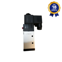 Válvula Duplo Solenoide 5/2 Vias 1/8 Strokmatic com Bobina e Conector 24 Vcc