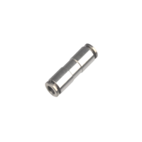 Conexão Pneumática Reta União Strokmatic Metálica 6 mm