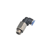 Cotovelo Pneumático Longo Strokmatic 1/4" BSP com O-Ring para Tubo 8 mm Preto