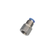Conexão Pneumática Reta Strokmatic 1/2" BSP com O-Ring para Tubo 8 mm Preta