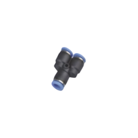 Conexão Pneumática Tee Strokmatic 6 mm x 8 mm Preto