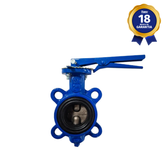 Válvula Borboleta Wafer 2" THTECH Classe 150 Corpo FN Disco CF8 Vedação EPDM Alavanca