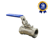 Válvula Esfera THTECH Monobloco 3/8" BSP Inox 316 Passagem Reduzida
