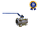 Válvula Esfera Tripartida THTECH 2" BSP Inox 316 Passagem Plena