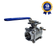Válvula Esfera Tripartida THTECH Passagem Plena 2" BSP com Base para Atuador
