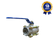 Válvula Esfera Tripartida THTECH Passagem Reduzida 1" NPT Inox 304