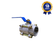 Válvula Esfera Tripartida THTECH 1.1/2" NPT Inox 304 Passagem Reduzida