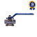 Válvula de Esfera Tripartida 1/4" NPT Passagem Plena