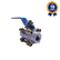 Válvula de Esfera Tripartida 1/4" NPT Passagem Plena