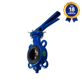 Válvula Borboleta Wafer 4" THTECH Classe 150 Ferro Nodular Disco Inox EPDM Alavanca