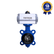 Válvula Borboleta Wafer 2.1/2" Classe 150 Corpo FN Disco CF8 Vedação EPDM Com Atuador Pneumático