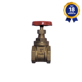 Válvula de Gaveta Volante Vermelho 1" BSP Passagem Plena