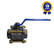 Válvula Esfera Tripartida THTECH Passagem Plena 1.1/2" BSP Aço Carbono
