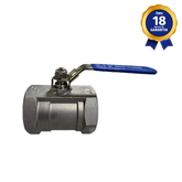 Válvula Esfera Monobloco THTECH Passagem Reduzida 3" BSP Inox 304